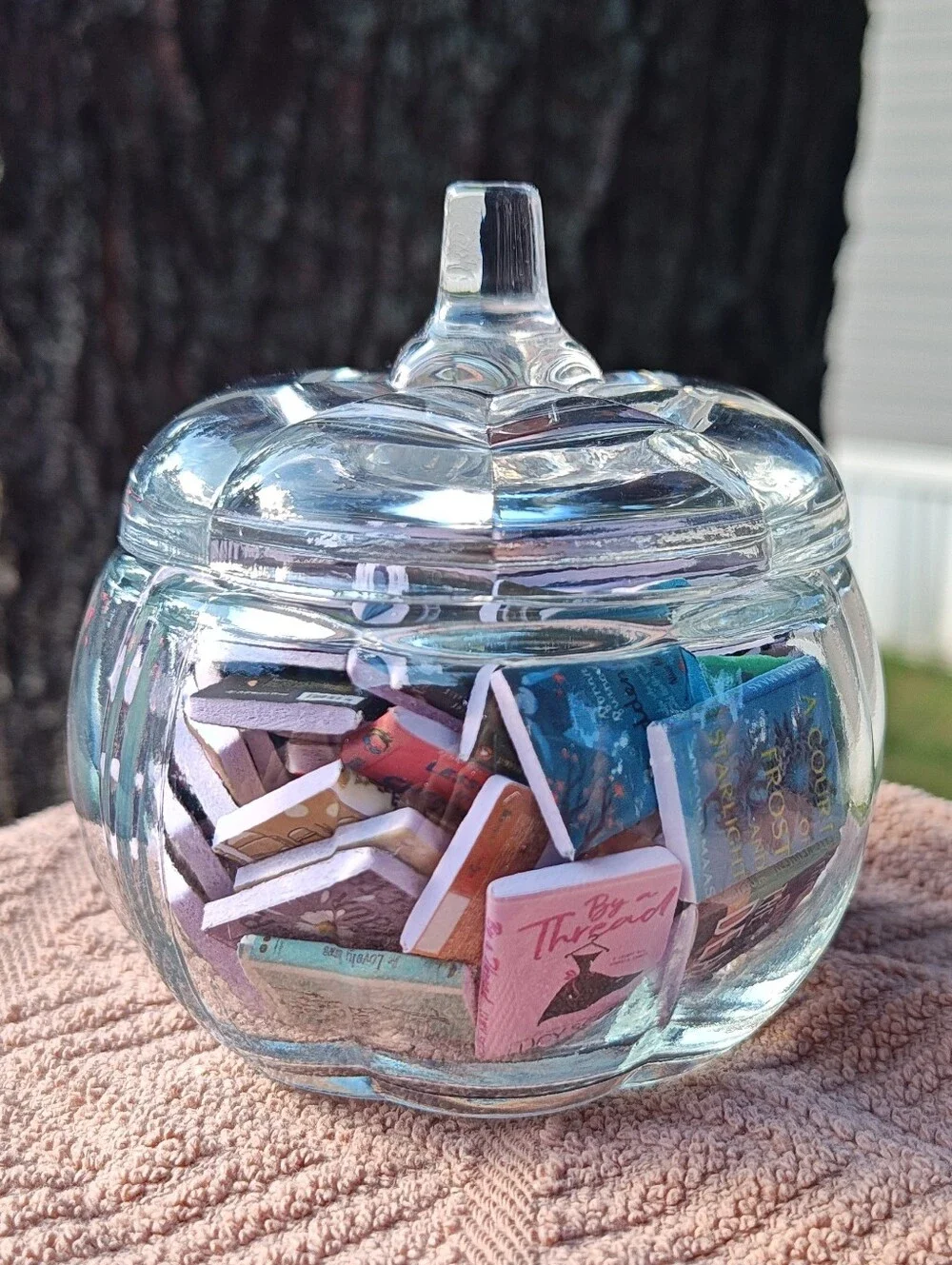 Pumpkin Book Jar